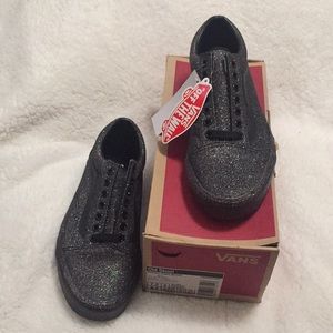 New with tags (in box) glitter Vans